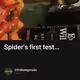 Spider's first test...