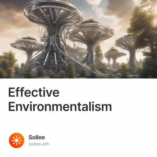 Effective Environmentalism