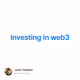 Investing in web3