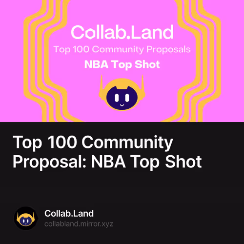 Top 100 Community Proposal: NBA Top Shot