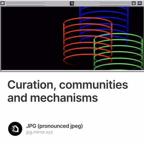 Curation, communities and mechanisms
