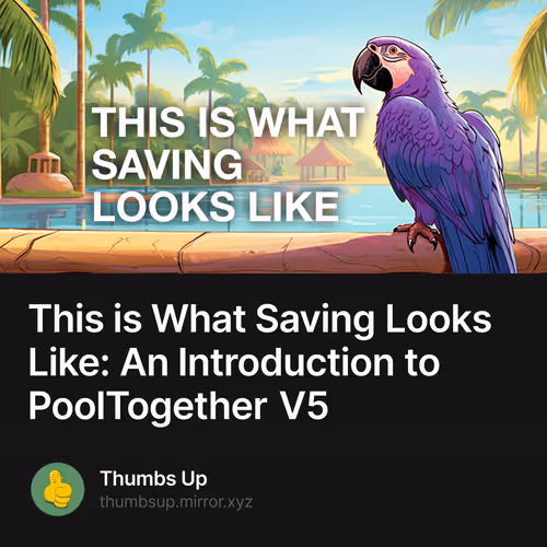 This is What Saving Looks Like: An Introduction to PoolTogether V5