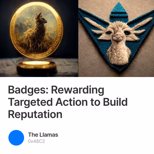 Badges: Rewarding Targeted Action to Build Reputation