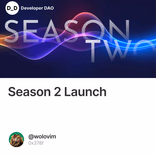 Season 2 Launch