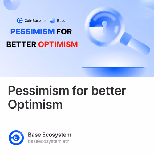 Pessimism for better Optimism