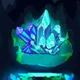 Atlantis World Charmed Crystal Cluster