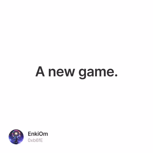 A new game.