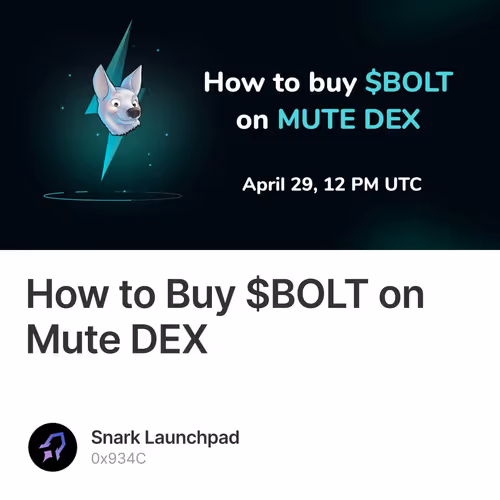How to Buy $BOLT on Mute DEX