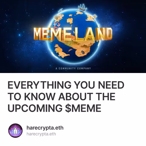 EVERYTHING YOU NEED TO KNOW ABOUT THE UPCOMING $MEME