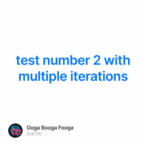 test number 2 with multiple iterations