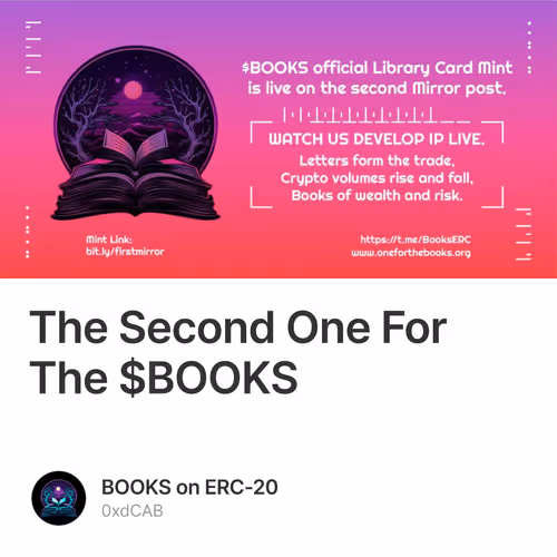 The Second One For The $BOOKS