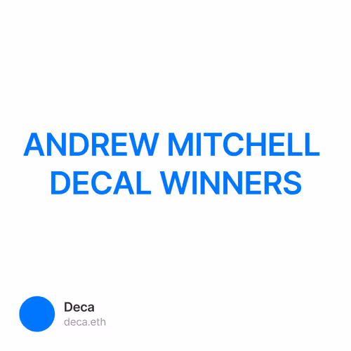 ANDREW MITCHELL DECAL WINNERS