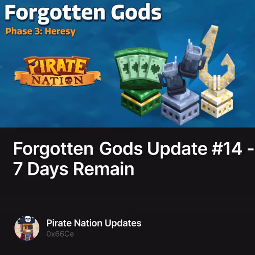 Forgotten Gods Update #14 - 7 Days Remain