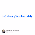 Working Sustainably