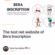 The test net website of Bera Inscription