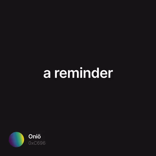 a reminder