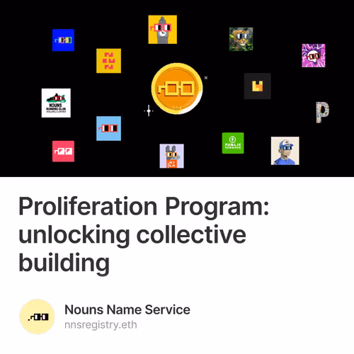 Proliferation Program: unlocking collective building