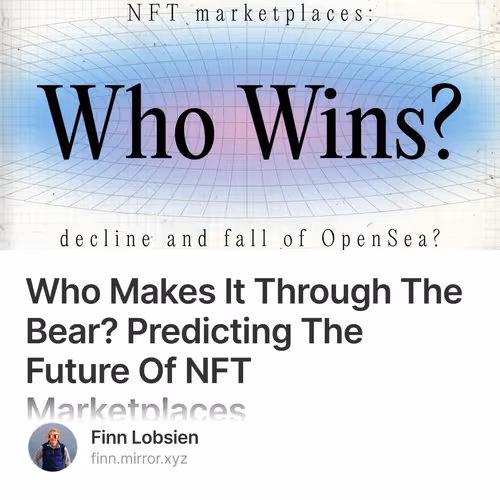 Who Makes It Through The Bear? Predicting The Future Of NFT Marketplaces