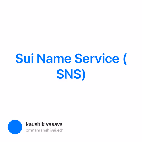 Sui Name Service (SNS) V4