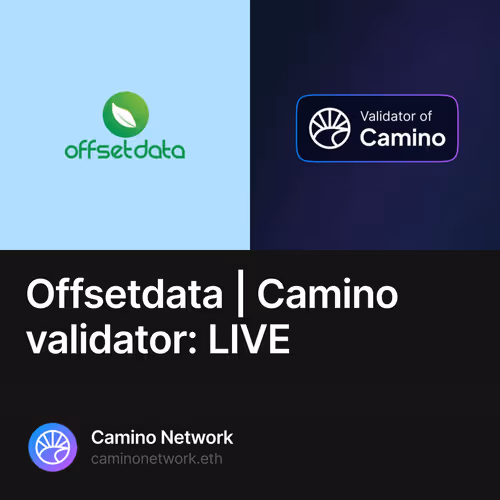 Offsetdata | Camino validator: LIVE
