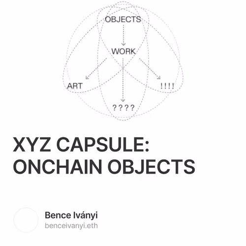 XYZ CAPSULE: ONCHAIN OBJECTS