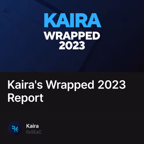 Kaira's Wrapped 2023 Report
