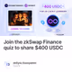Join the zkSwap Finance quiz to share $400 USDC