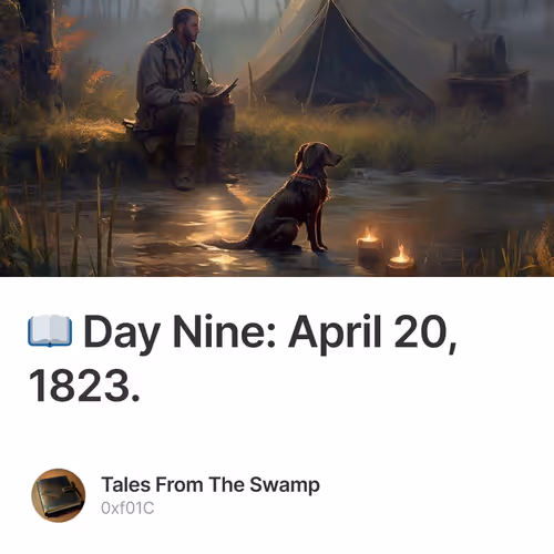 📖 Day Nine: April 20, 1823.