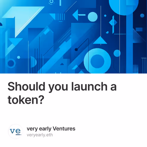 Should you launch a token?