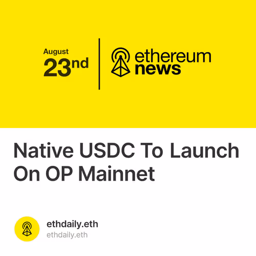 Native USDC To Launch On OP Mainnet