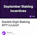 Double Digit Staking APY is Live