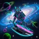 Galactic Samurai Cat