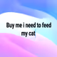 Word shit: I need to feed my cat