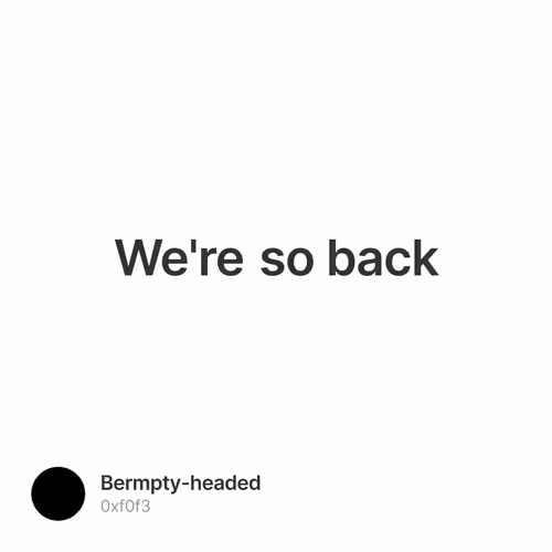 We're so back