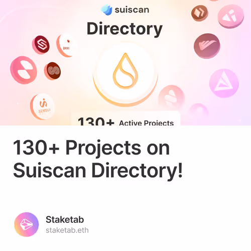 130+ Projects on Suiscan Directory!