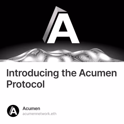 Introducing the Acumen Protocol