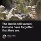 The land is still sacred. Humans have forgotten that they are.
