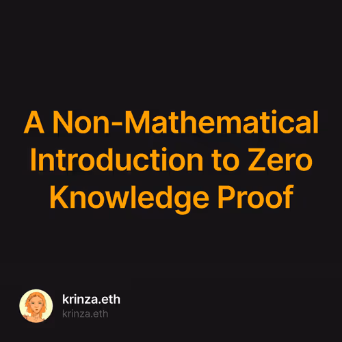A Non-Mathematical Introduction to Zero Knowledge Proof