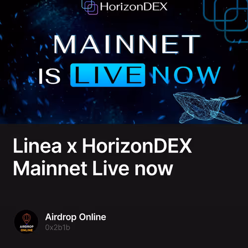 Linea x HorizonDEX Mainnet Live now