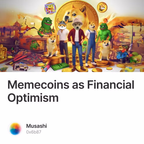 Memecoins as Financial Optimism