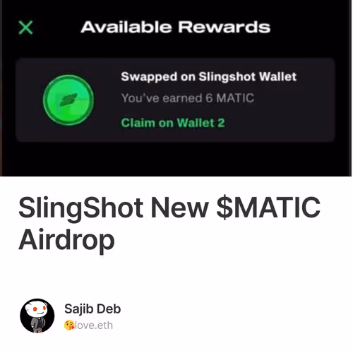 SlingShot New $MATIC Airdrop