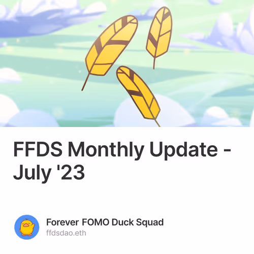 FFDS Monthly Update - July '23