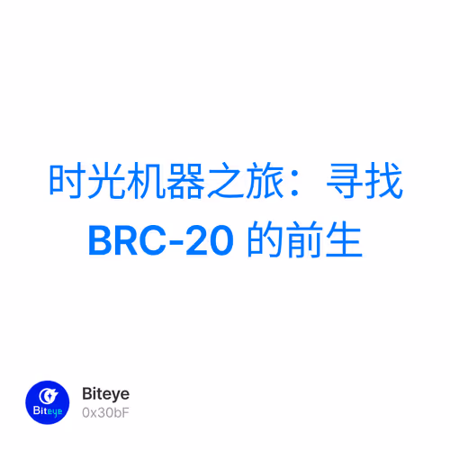 时光机器之旅：寻找 BRC-20 的前生