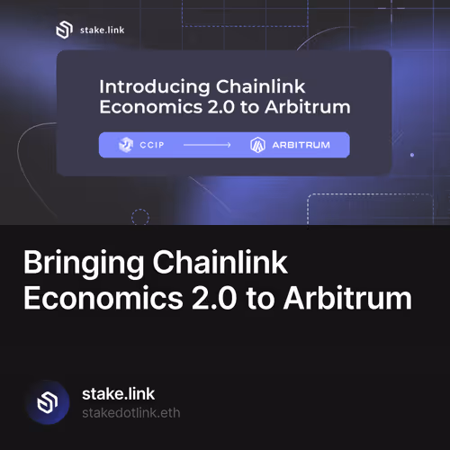 Bringing Chainlink Economics 2.0 to Arbitrum