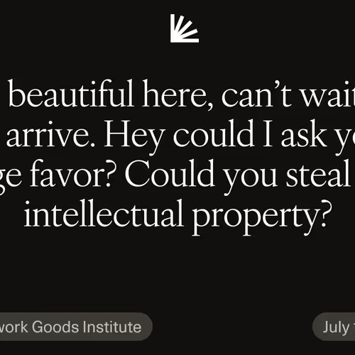 Why I Want You to Steal My Work