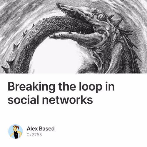 Breaking the loop in social networks