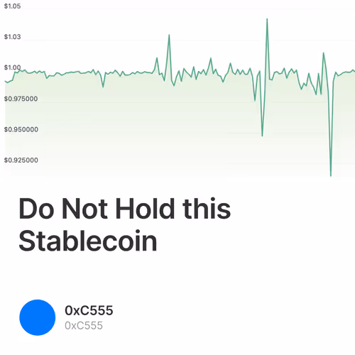 Do Not Hold this Stablecoin