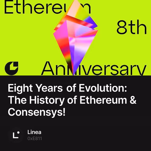 Eight Years of Evolution: The History of Ethereum & Consensys!