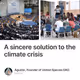 A sincere solution to the climate crisis