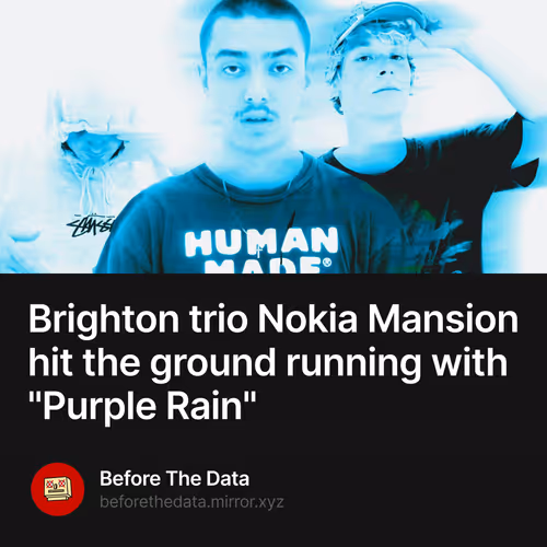 Brighton trio Nokia Mansion hit the ground running with "Purple Rain"